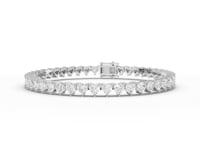 Heart Cut Moissanite Diamond Tennis Bracelet