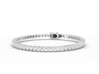 Heart Cut Moissanite Diamond Tennis Bracelet