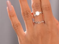 1 Carat Center Round Cut Moissanite Diamond Engagement Ring