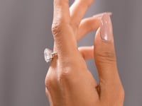 3 Carat Center Oval Cut Moissanite Diamond Engagement Ring