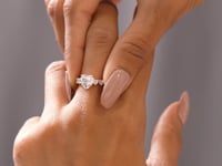 2 Carat Center Heart Cut Moissanite Diamond Engagement Ring