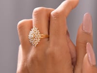 0.30 Carat Round Cut Moissanite Diamond Engagement Ring