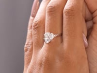 1.5 Carat Oval, Pear, Cushion Square Cut Moissanite Diamond Engagement Ring