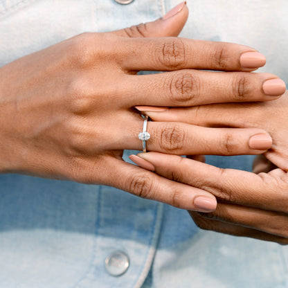 1.30 Carat Three-Stone Moissanite Diamond Ring Set