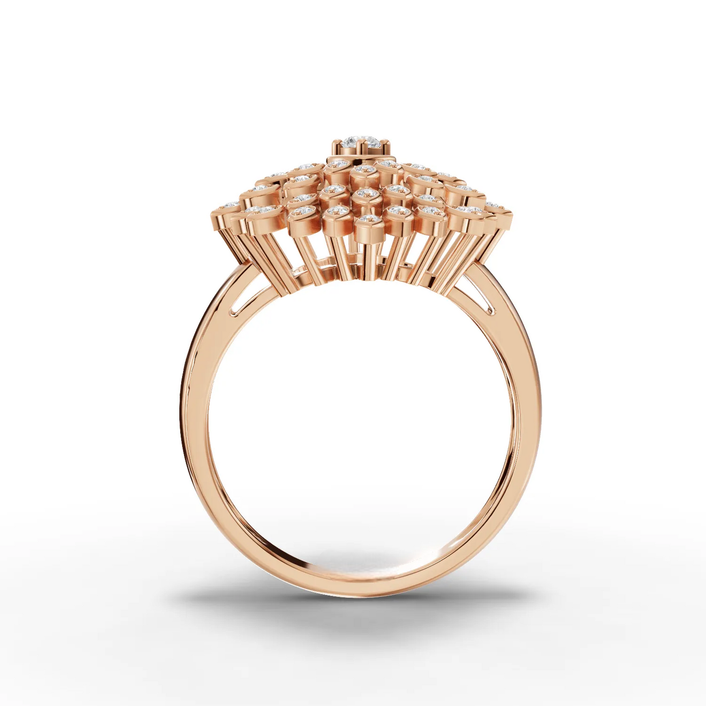 0.30 Carat Round Cut Moissanite Diamond Engagement Ring