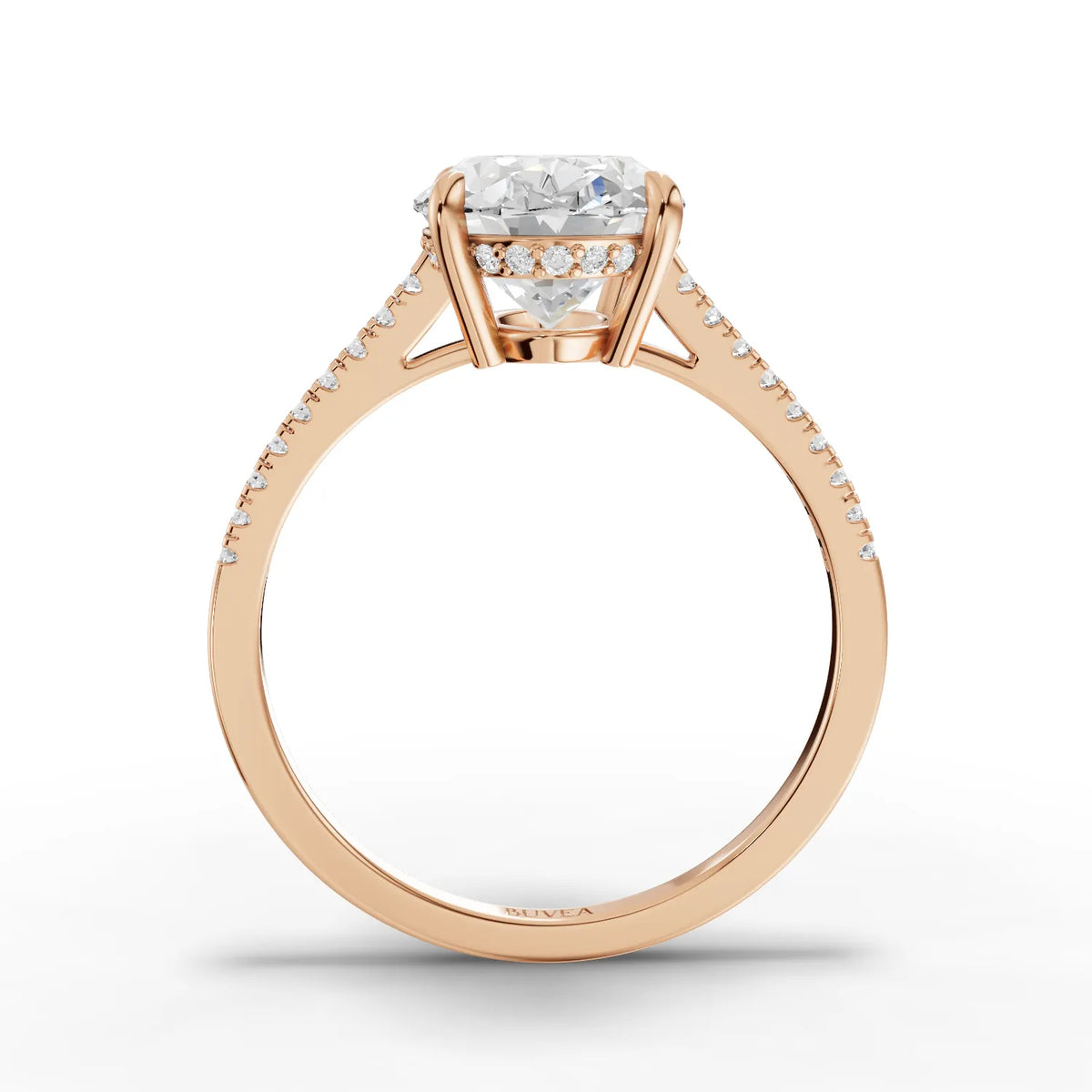 3 Carat Center Oval Cut Moissanite Diamond Engagement Ring