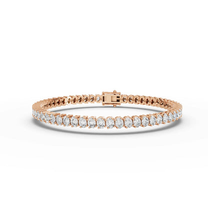 Oval Cut Moissanite Diamond Tennis Bracelet