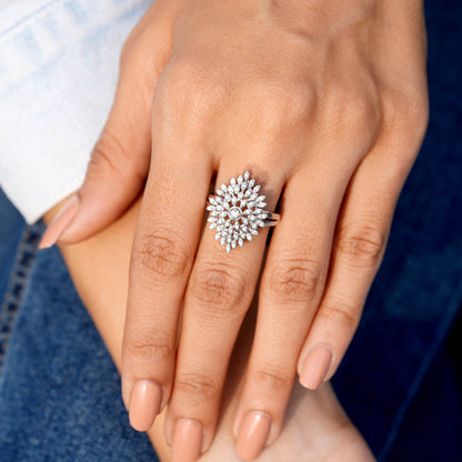 0.30 Carat Round Cut Moissanite Diamond Engagement Ring