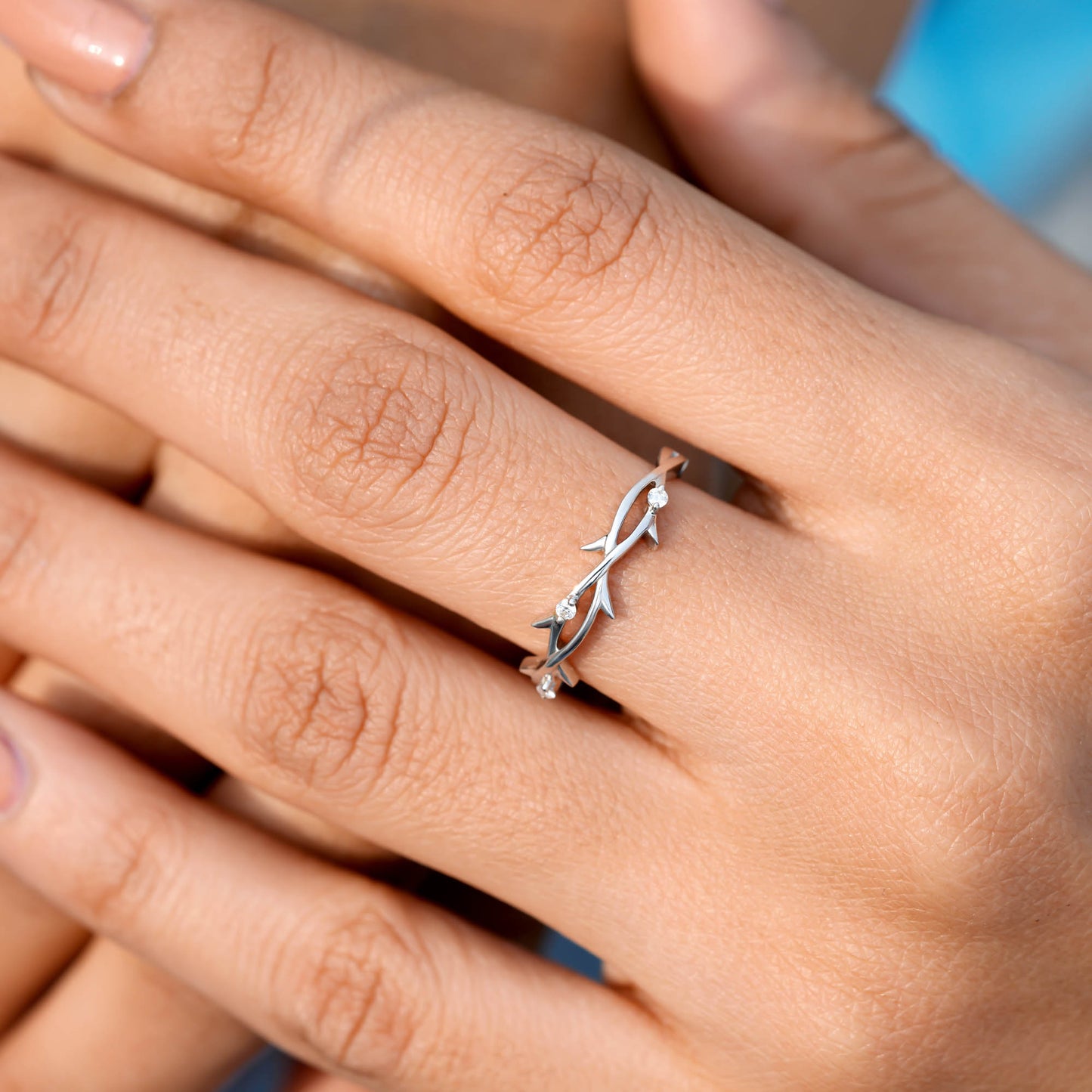 1 Carat Center Round Cut Moissanite Diamond Engagement Ring