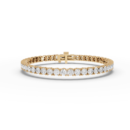 7.50 Carat Round Cut Moissanite Diamond Tennis Bracelet