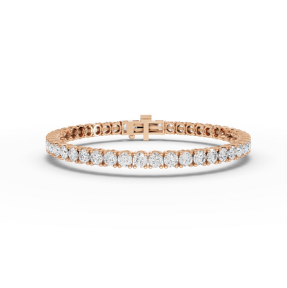7.50 Carat Round Cut Moissanite Diamond Tennis Bracelet