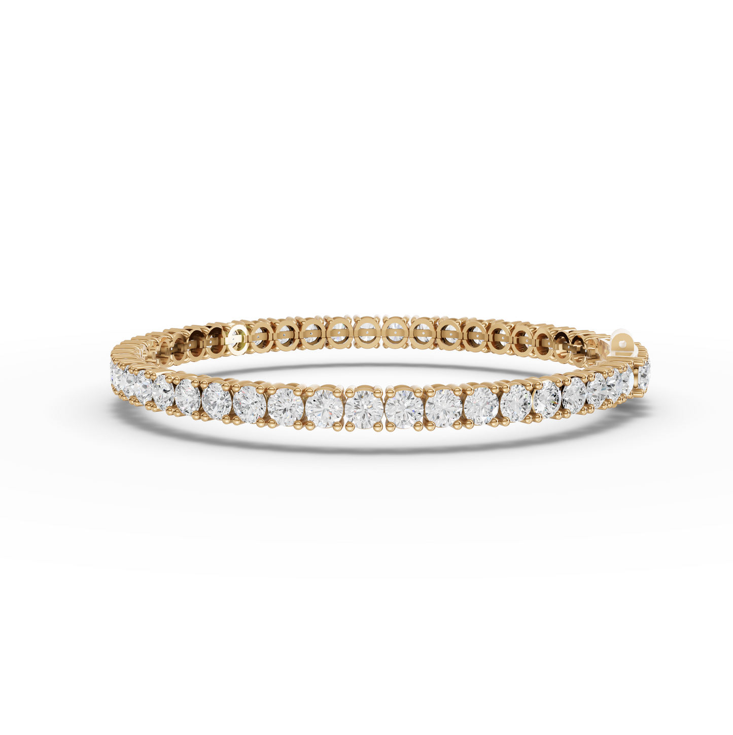 7.50 Carat Round Cut Moissanite Diamond Tennis Bracelet