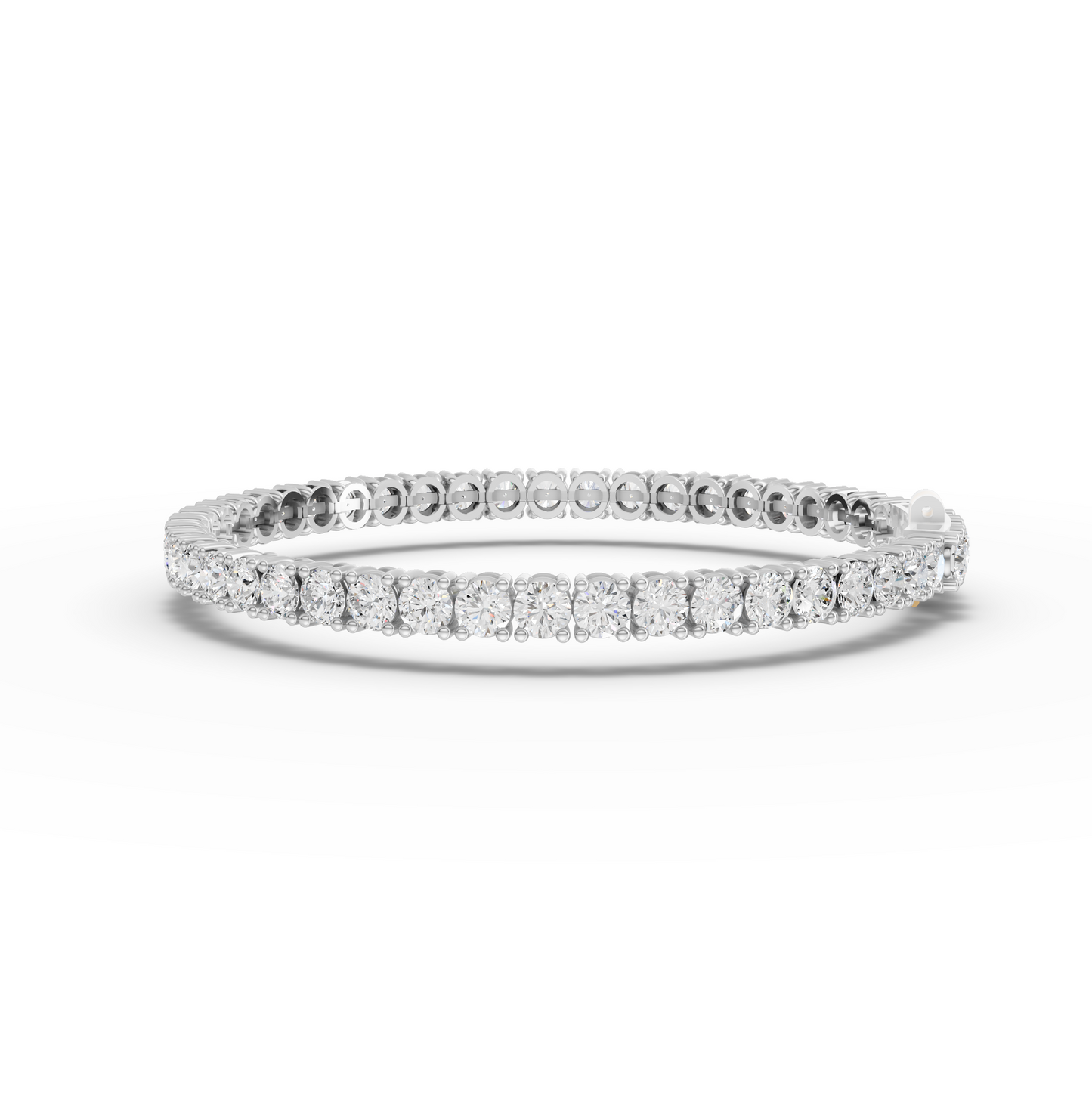 7.50 Carat Round Cut Moissanite Diamond Tennis Bracelet