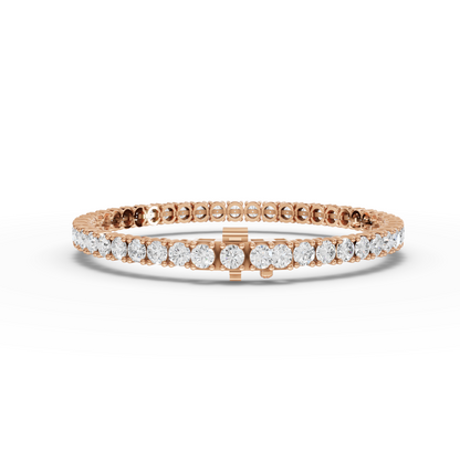 7.50 Carat Round Cut Moissanite Diamond Tennis Bracelet