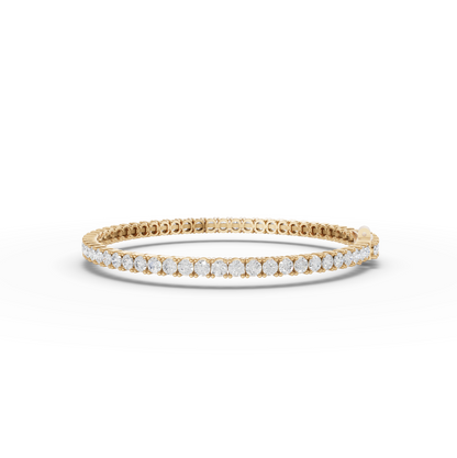 4.5 Carat Round Minimal Moissanite Diamond Tennis Bracelet