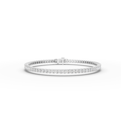 3 Carat Round Cut Moissanite Diamond Tennis Bracelet