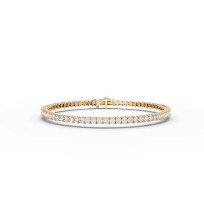 3 Carat Round Cut Moissanite Diamond Tennis Bracelet