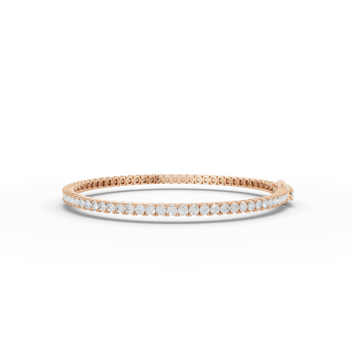 3 Carat Round Cut Moissanite Diamond Tennis Bracelet