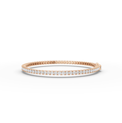 3 Carat Round Cut Moissanite Diamond Tennis Bracelet