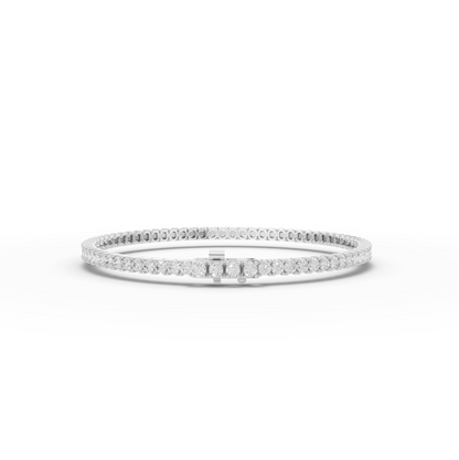 3 Carat Round Cut Moissanite Diamond Tennis Bracelet