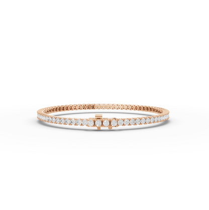 3 Carat Round Cut Moissanite Diamond Tennis Bracelet