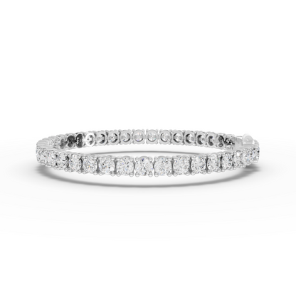 10 Carat Round Cut Moissanite Diamond Tennis Bracelet