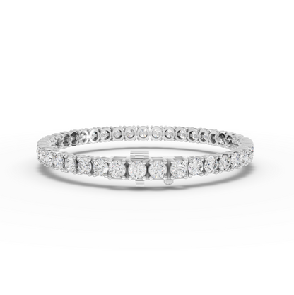 10 Carat Round Cut Moissanite Diamond Tennis Bracelet