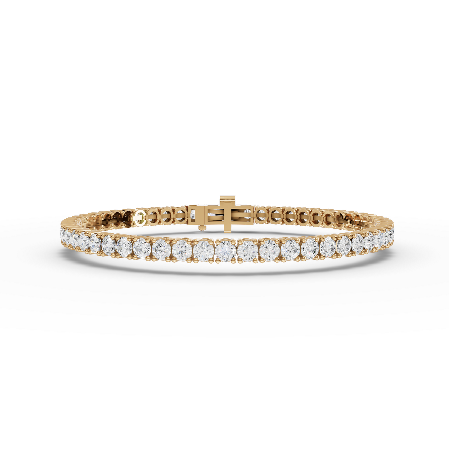 5.50 Carat Round Cut Moissanite Diamond Tennis Bracelet