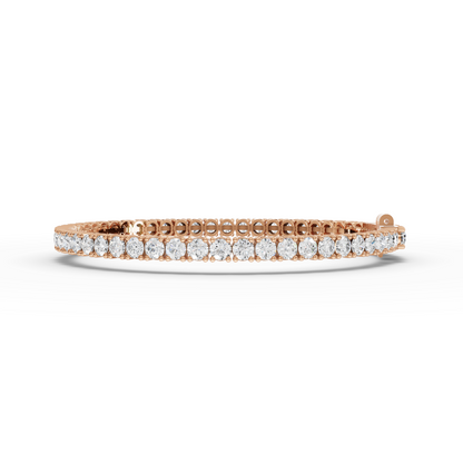 5.50 Carat Round Cut Moissanite Diamond Tennis Bracelet