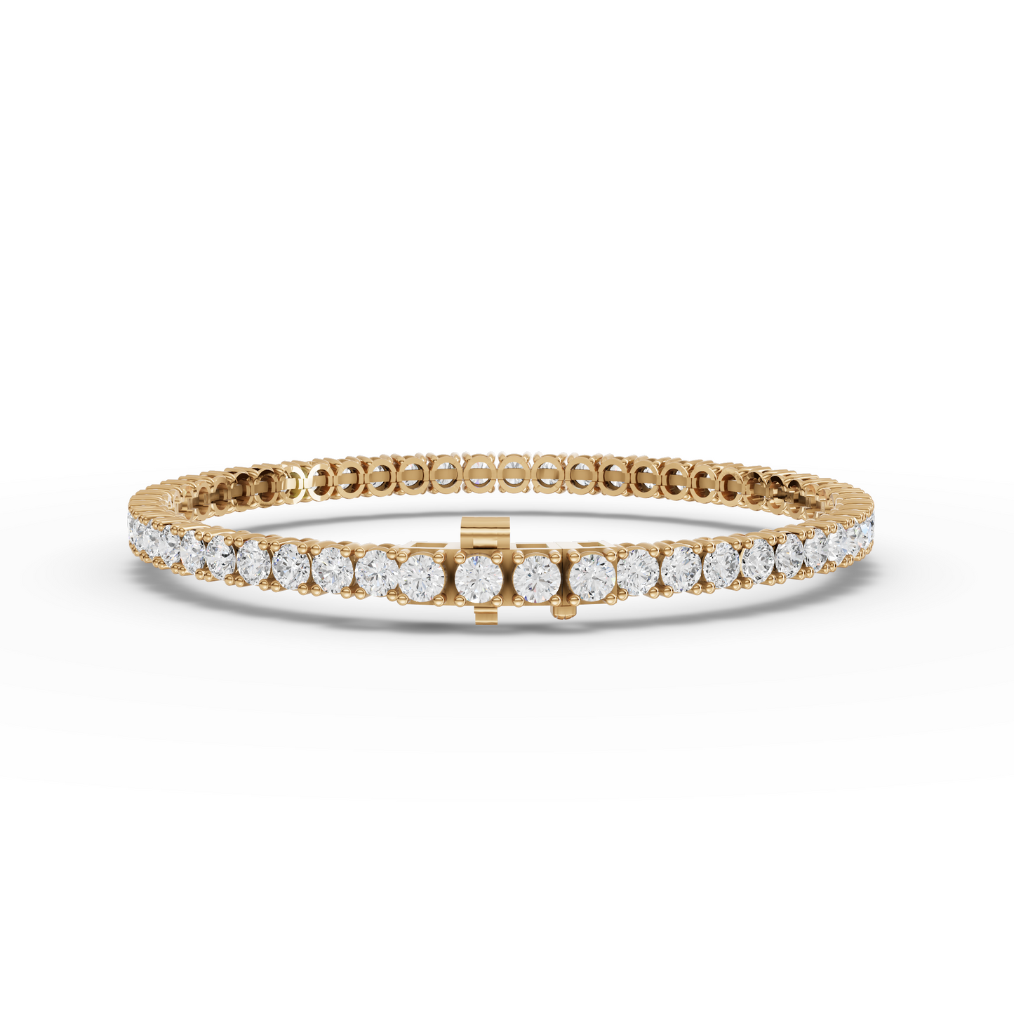 5.50 Carat Round Cut Moissanite Diamond Tennis Bracelet