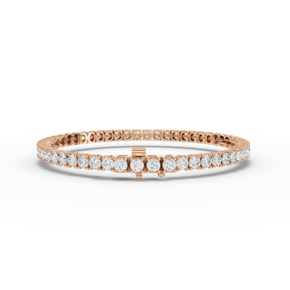 5.50 Carat Round Cut Moissanite Diamond Tennis Bracelet