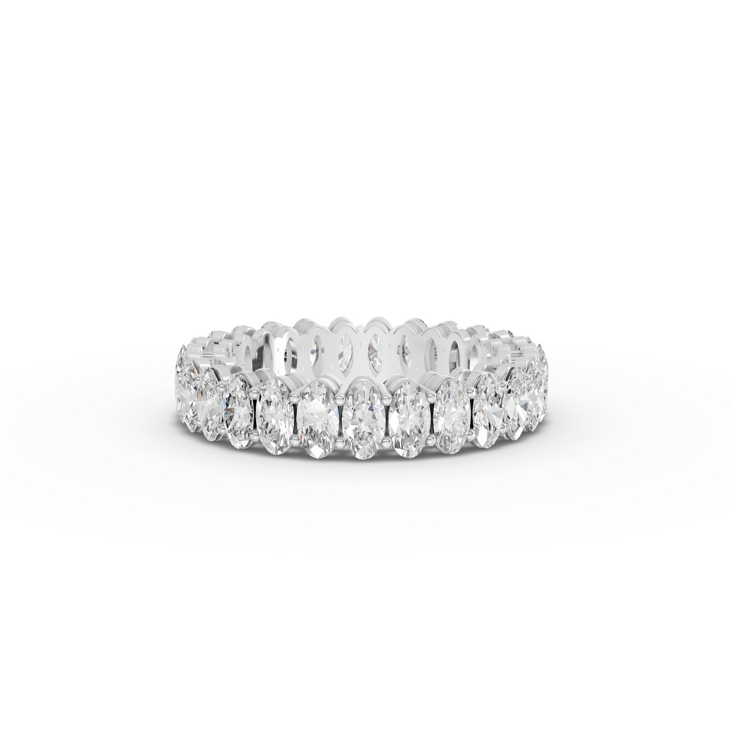 5.7 Carat Oval Cut Moissanite Diamond Engagement Ring