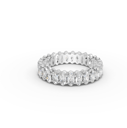5.7 Carat Oval Cut Moissanite Diamond Engagement Ring