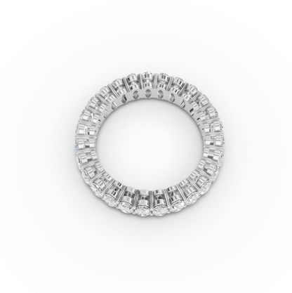 5.7 Carat Oval Cut Moissanite Diamond Engagement Ring