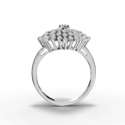 0.30 Carat Round Cut Moissanite Diamond Engagement Ring