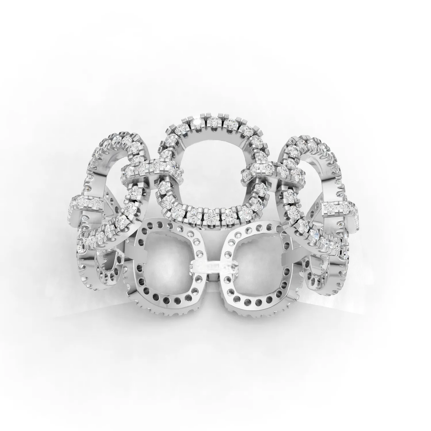 0.80 Carat Round Cut Moissanite Diamond Engagement Ring