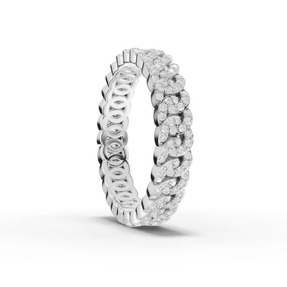 0.90 Carat Round Cut Moissanite Diamond Engagement Ring