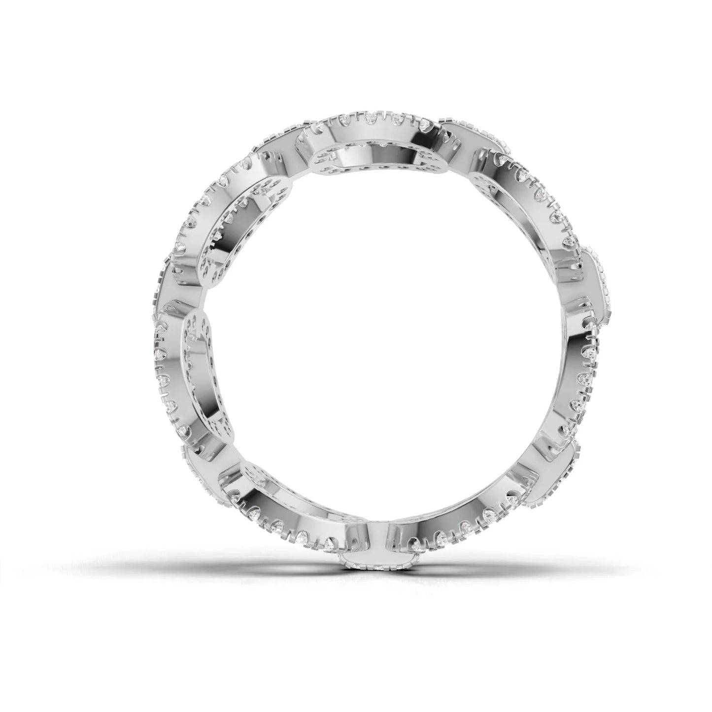 0.80 Carat Round Cut Moissanite Diamond Engagement Ring