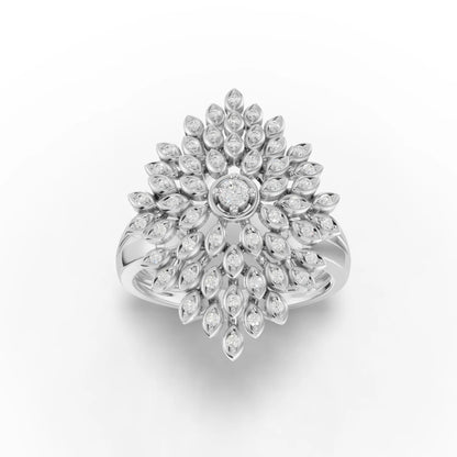0.30 Carat Round Cut Moissanite Diamond Engagement Ring