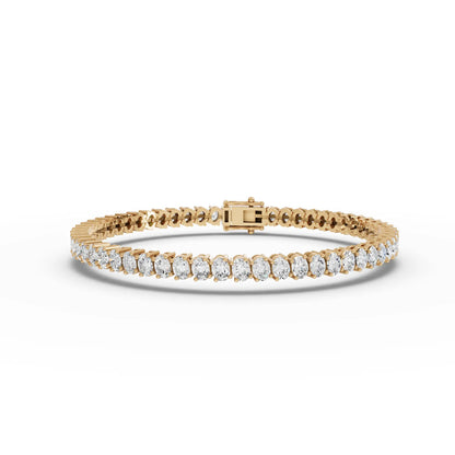 Oval Cut Moissanite Diamond Tennis Bracelet