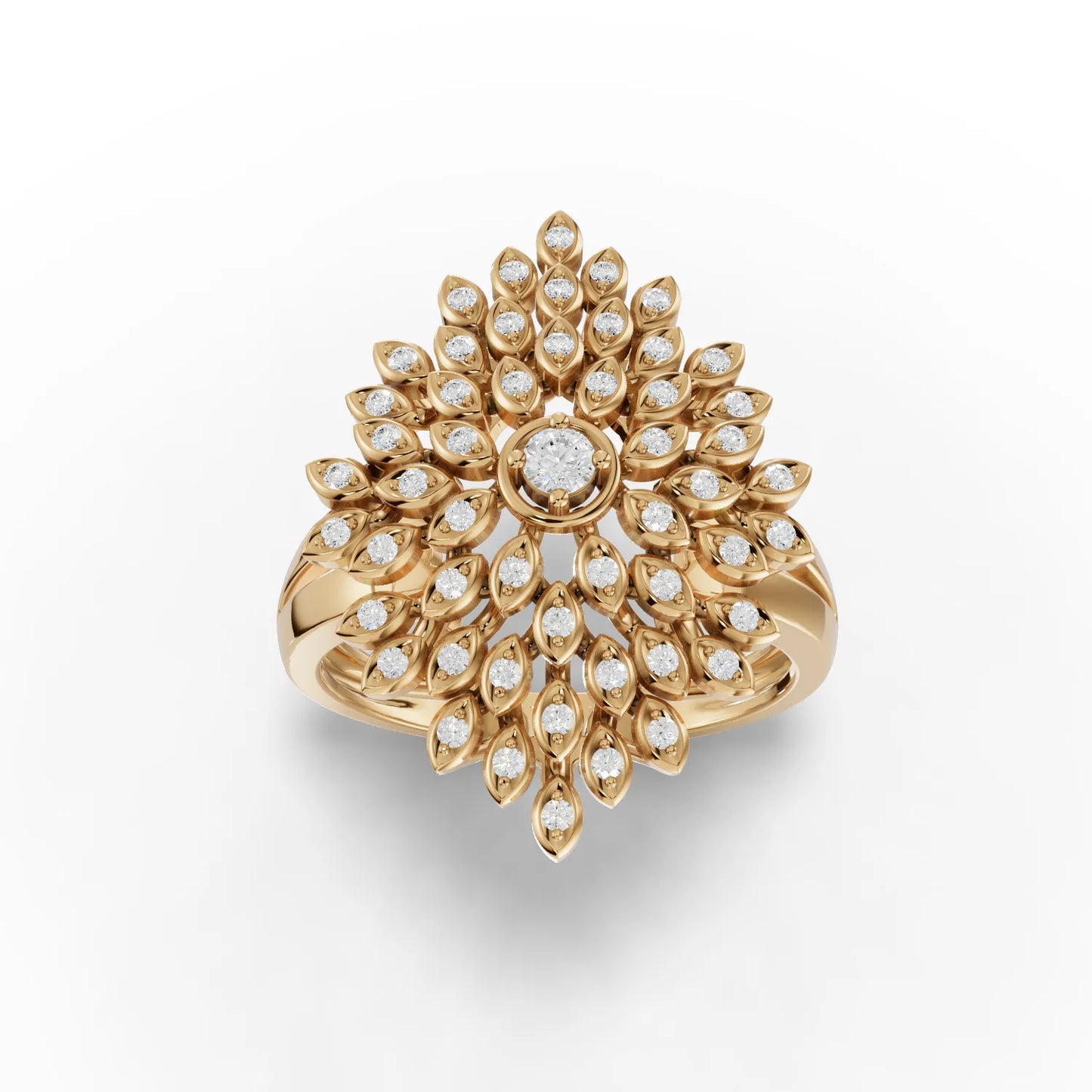 0.30 Carat Round Cut Moissanite Diamond Engagement Ring